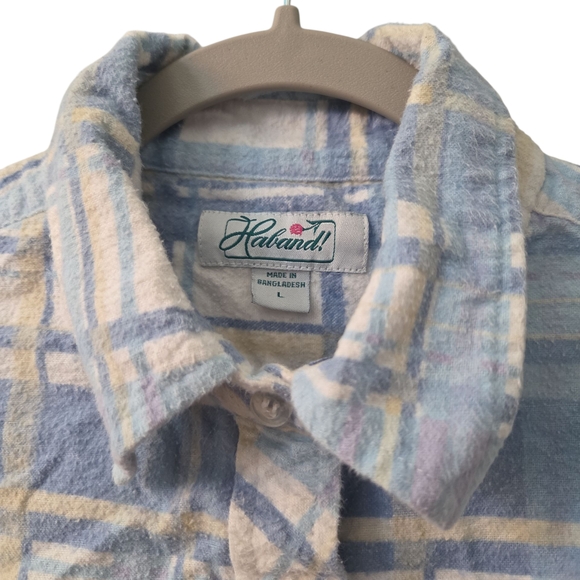 Haband Pastel Plaid Button-Up Shirt - Picture 2 of 4